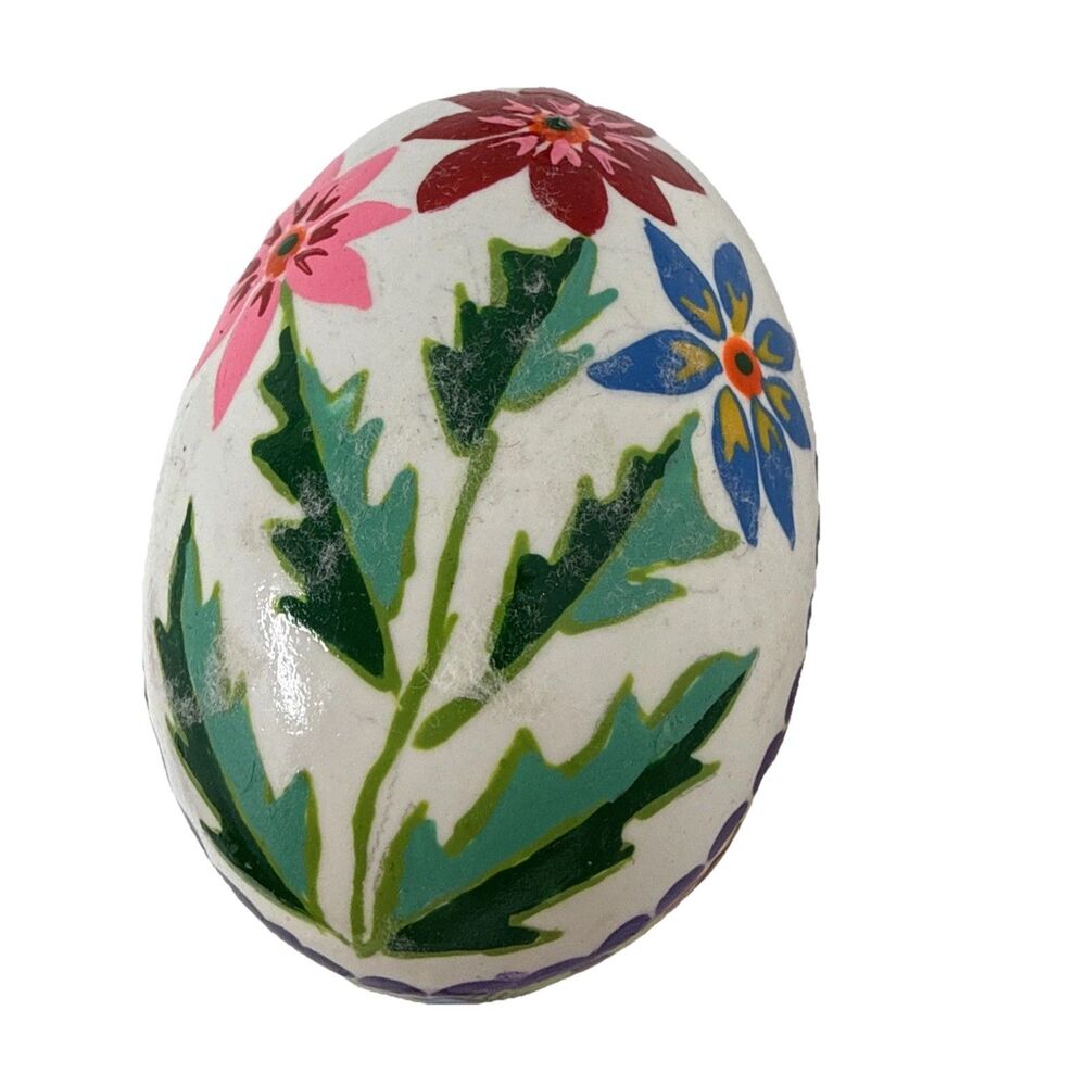 Ukrainian Pysanky Blown Easter Eggs Kistka Hand Dyed Painted Folk Art Lot of 7 - Picture 14 of 16
